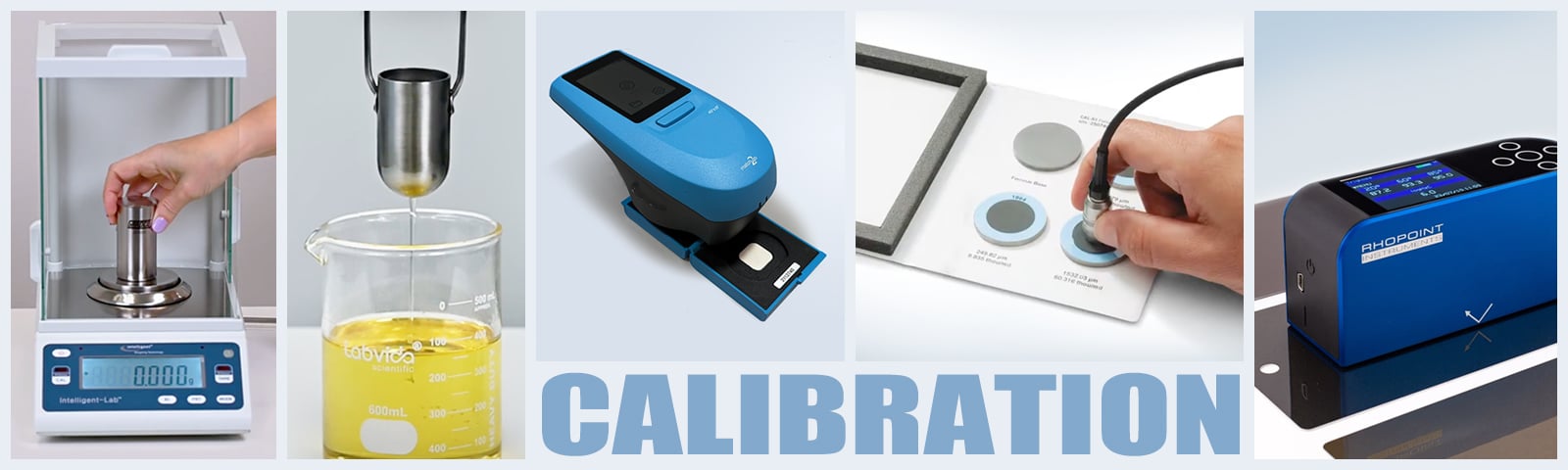 Calibration done on various instruments